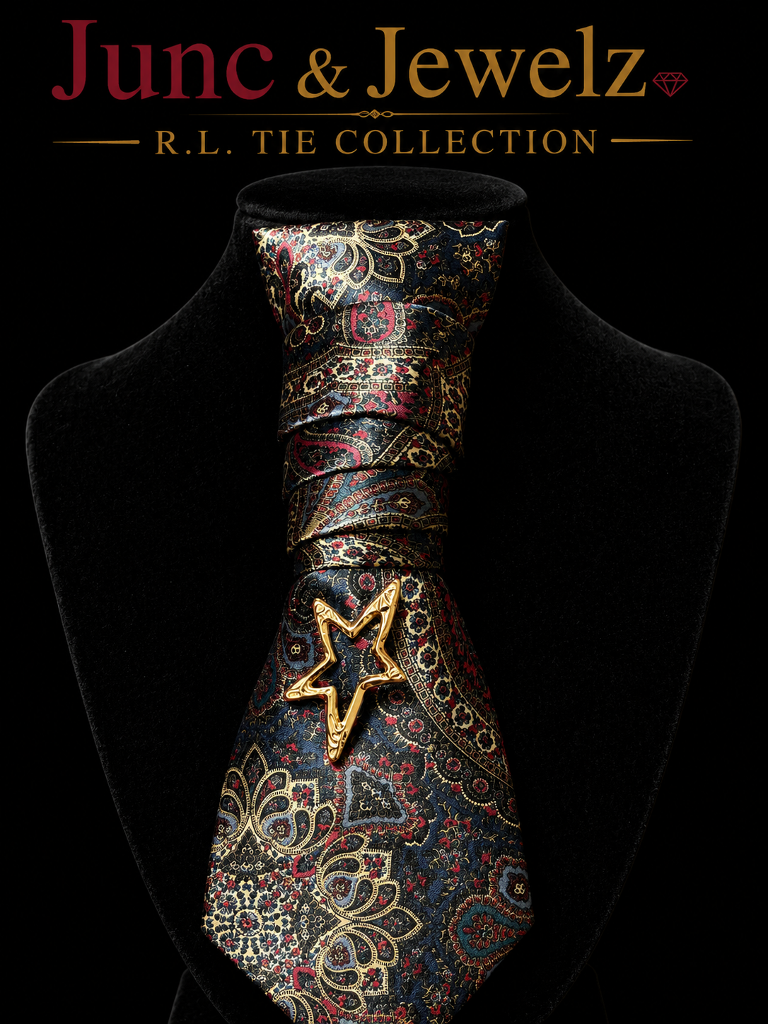 Star Has It Brooch Tie