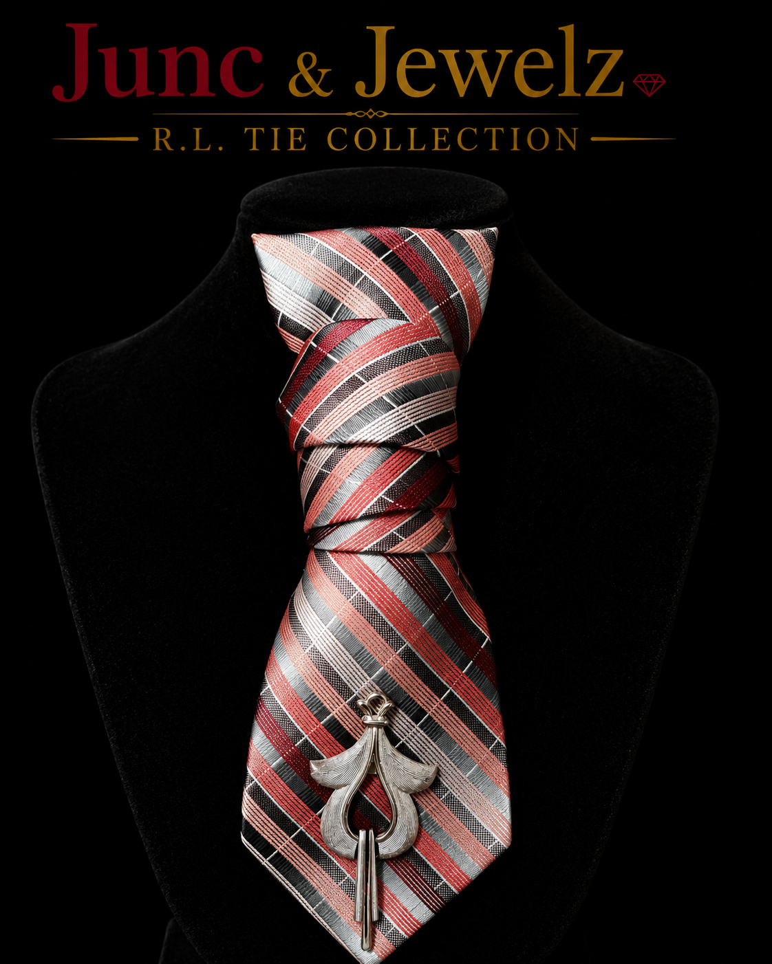 Peachy Tie Brooch