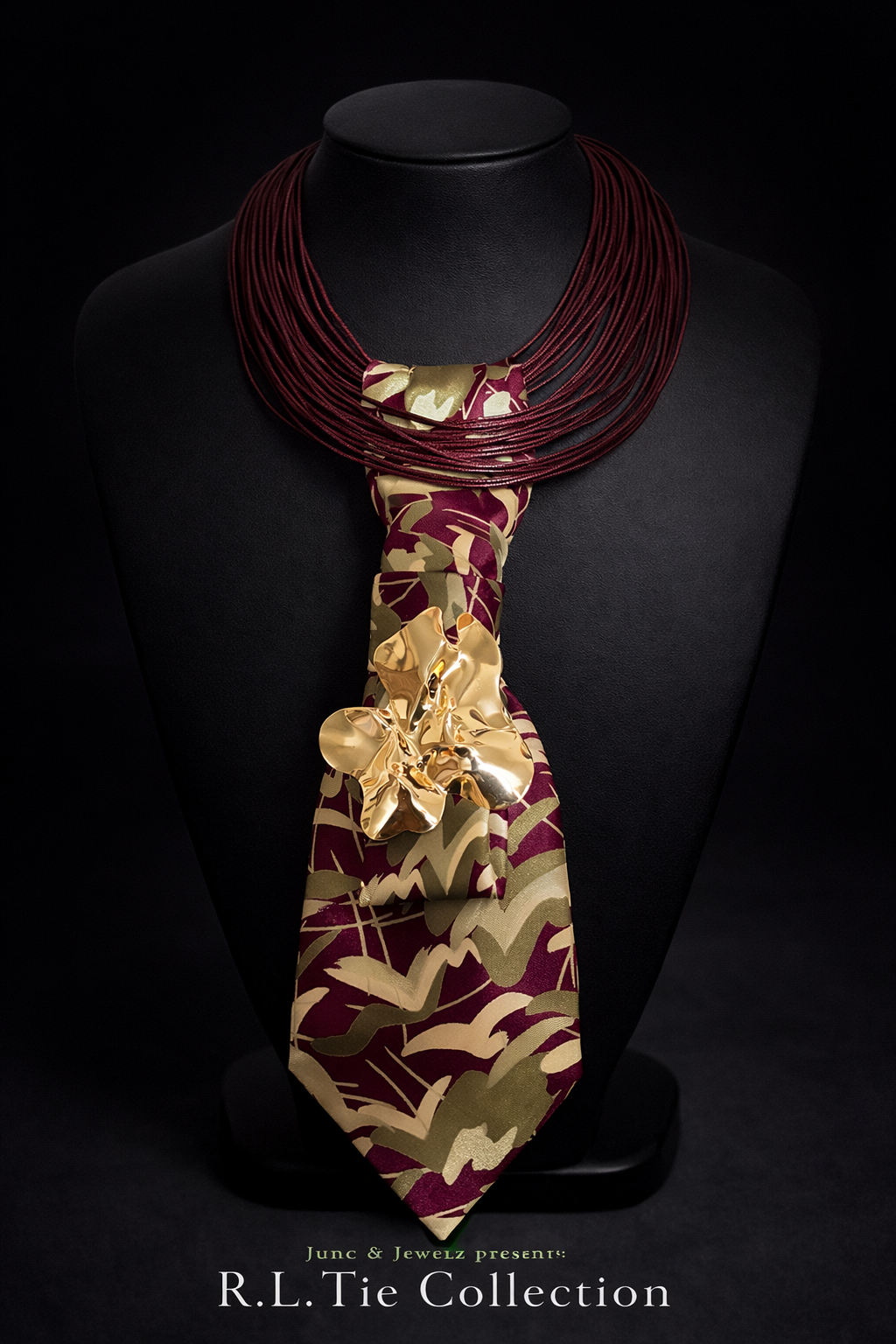 Maroon and Gold Elegance